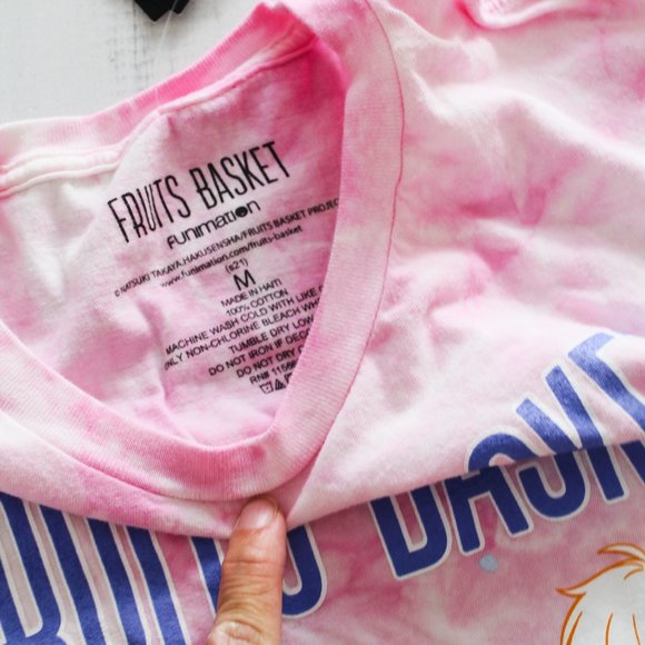 Fruits Basket Funimation Long sleeve Tie Dyed Tee - NEW w/ tags! Size MEDIUM - Picture 2 of 4